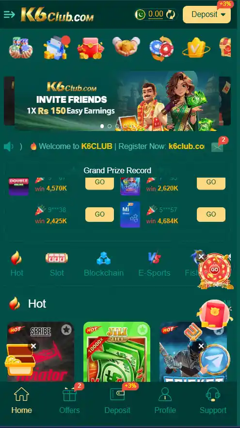 K6 Club Game APK
