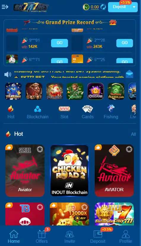 SK777 Bet Game APK